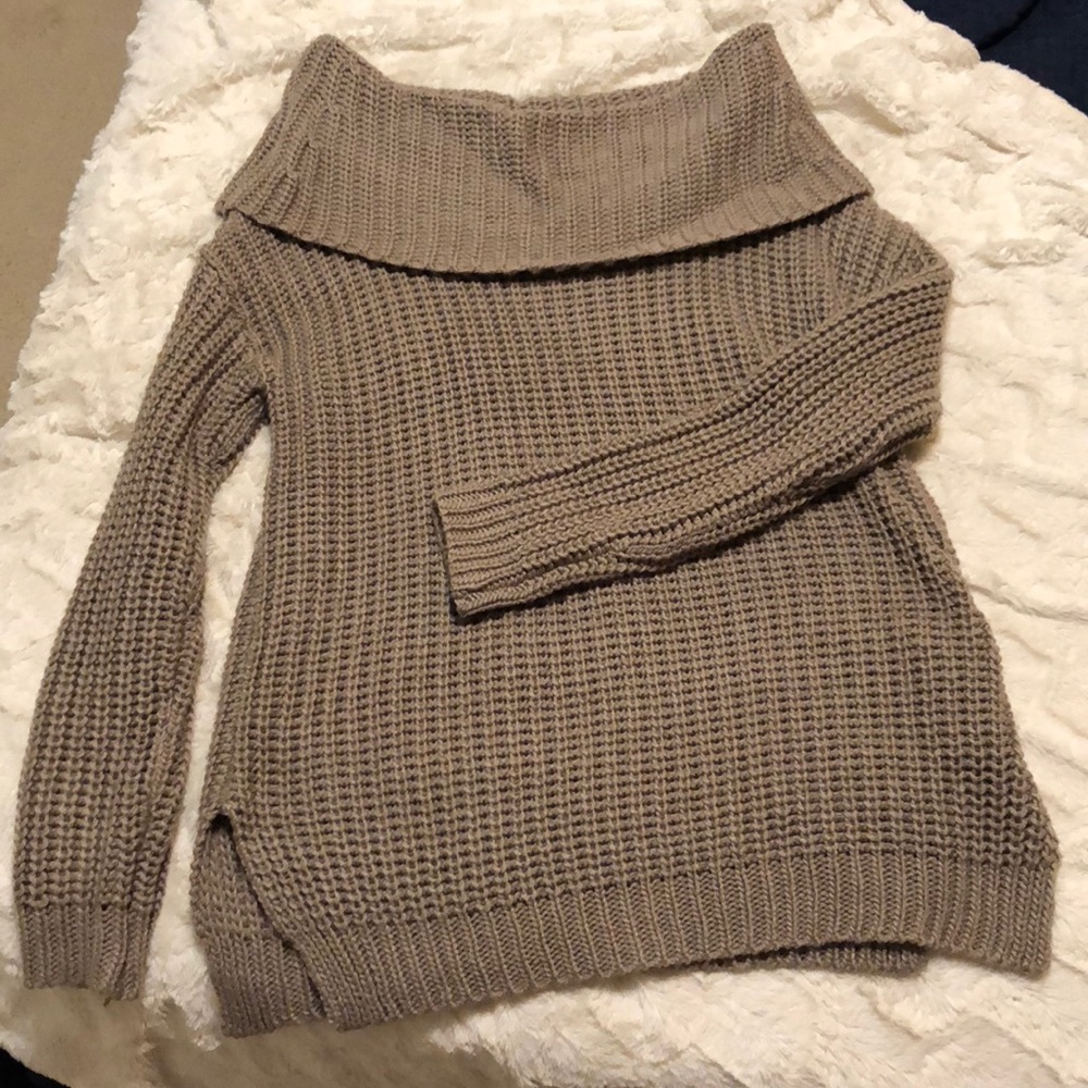 Off the shoulder sweater
